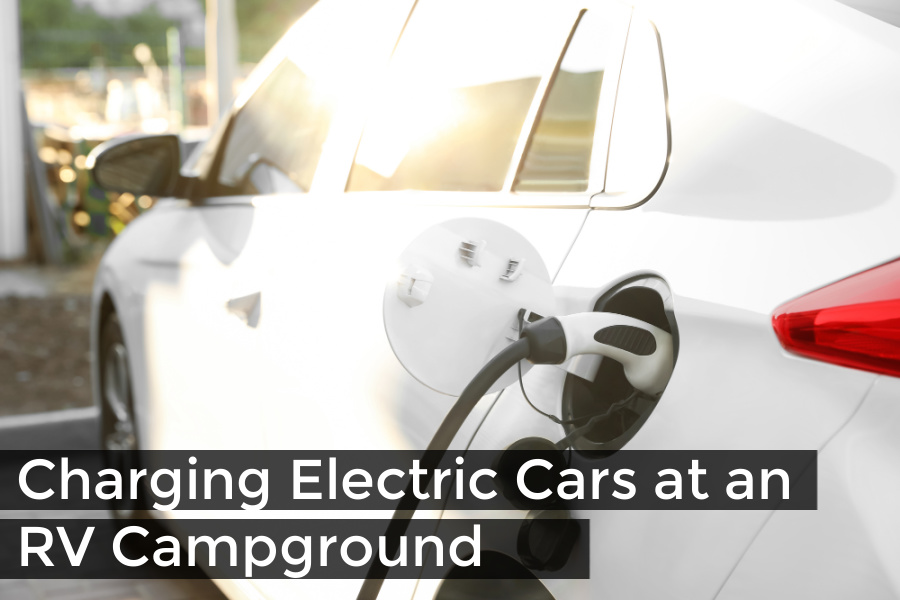 Charging Electric Cars at an RV Campground