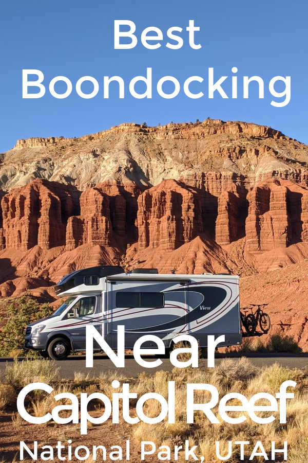 Best boondocking near Capitol Reef National Park, Utah | EV Camping+Travel