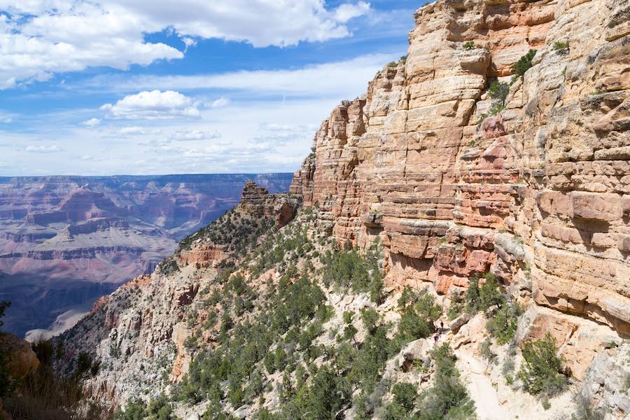 view over Kaibab Trail near Grand Canyon National Park