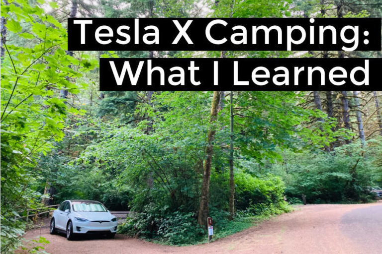 Sleeping in a Tesla Model X: What I Learned Solo Camping Out of Service