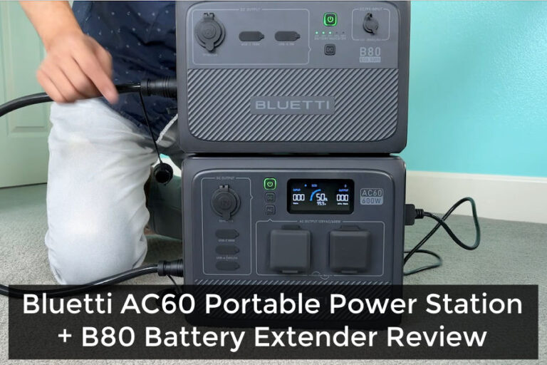 Bluetti AC60 Portable Power Station + B80 Expansion Battery