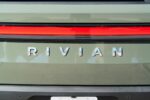 Rivian logo and lights on electric vehicle